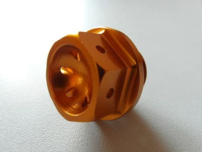 Aprilia RSV4 RSV4 Factory R RF RR Oil Fill Screw 10A Gold - Image 1 of 2
