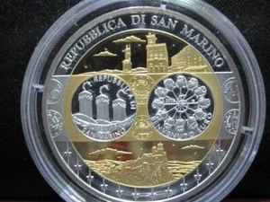 Silbermedaille 999er - San Marino - Regierungspalast 2002 - PP + Zert. SH7235 - Picture 1 of 2