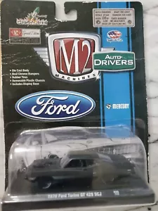 M2 Machines Auto-Drivers '70 Ford Torino GT 429 R35 Special Frozen Black 1:64 - Picture 1 of 3