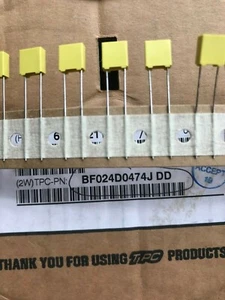 Film capacitor 0.47uF 63V 5% 7.5 X 3.2 X 8mm BF024D0474J 20pcs £3.75 Z3196 - Picture 1 of 1