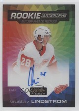2020-21 O-Pee-Chee Platinum Rainbow Color Wheel Gustav Lindstrom Rookie Auto RC