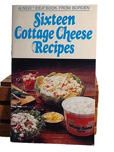 VINTAGE - BORDEN brand: Sixteen Cottage Cheese Recipes a new "idea" Book advert - Picture 1 of 12