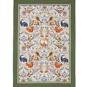 Toalla de té 100 % algodón Ulster Weavers Blackthorn Woodland Animals & Birds - Imagen 1 de 4