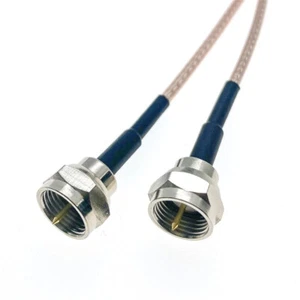 RG179 Cable 75 Ohm F Male to F Male Connector Cable RF Coaxial Extension lot - Picture 1 of 8