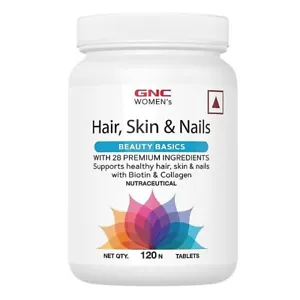 GNC Women's Hair, Skin & Nails Multivitamin For Women 120 TabS Hair Fall Control - Picture 1 of 6