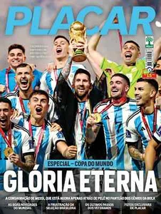 PLACAR WORLD CUP 2022 = ARGENTINA CHAMPION Messi Qatar Brazil Football Magazine - Picture 1 of 10