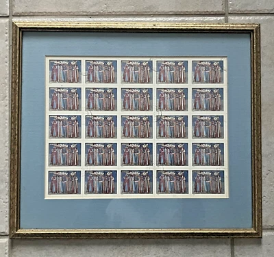 ROMANIA 1970 Northern Moldavian Monastery Frescoes Framed Paintings Stamps - Image 1 of 4