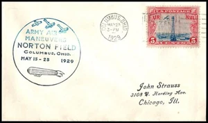 1929 Army air maneuvers at Norton Air Field, Columbus Ohio OH with cachet (14 - Picture 1 of 1