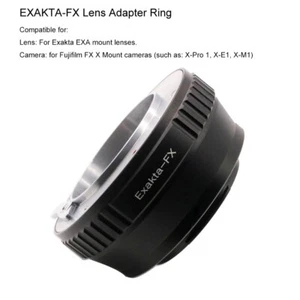 Halterung Objektiv Adapter Ring für Exakta EXA Objektiv auf Fuji FX X Halterung Kamera - Bild 1 von 7