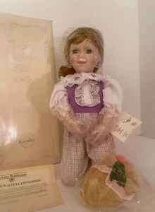 NUEVO Muñeca de porcelana Ashton Drake Galleries Cindy's Playhouse Pals Shelly 1989 - Imagen 1 de 7