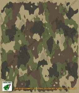 Woodland Splatter Camo High Heat Vinyl Stencil Kit 11"x13" 3 Sheets For Cerakote - Picture 1 of 6