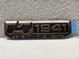 2016-2017 Jeep OEM 1941 Jeep Seventy Five Fender Nameplate Mopar 68268158AB #X3 - Picture 1 of 2
