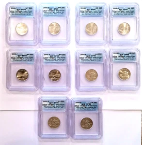 2005-P and 2005-D State Quarter Set Satin Finish ICG SP-69 (10 Coins) - Picture 1 of 1
