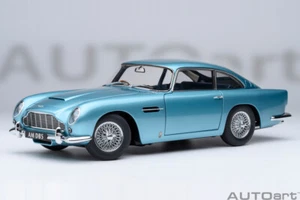 Aston Martin DB5 1964 Caribbean Blu Metallizzato Modellino 1:18 Autoart - Foto 1 di 14