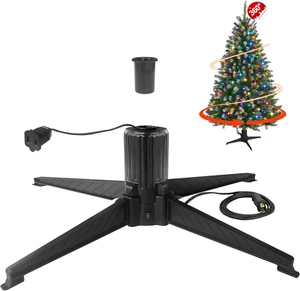 360 Degree Rotating Christmas Tree Stand, Revolving Artificial Tree Base for Tre - Picture 1 of 6