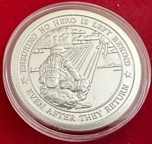 Ensuring no hero is left behind Love Your Veterans 1 Troy Oz Silver Round - Picture 1 of 4