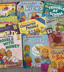 Lot of 10 Berenstain Bears Books ASSORTED TITLES Stan & Jan Berenstain Paperback - Picture 1 of 10