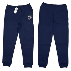 Polo Ralph Lauren Sweatpant Kid Boys Blue Straight Fleece Drawstring Small 8 New - Picture 1 of 4