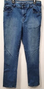 Boys Childrens Place Straight Fit Medium Wash Blue Denim Jeans Size 18 - Picture 1 of 12