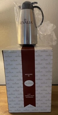 New GEVALIA 1-8 Cup Coffee Maker Thermal Black C60-BC Also New Stainless Carafe - Image 1 of 4