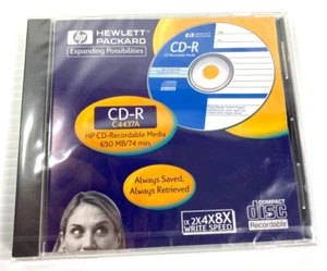 1998 NOS NEW SEALED HP CDR C4437A 650mb 74Min 1X-8X Write - Picture 1 of 3