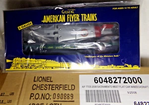 American Flyer 6-48272 USDA FOREST SERVICE Flatcar w/ Airplane  / S / MIB - Picture 1 of 2