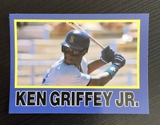 1990 St☆r Big League Yellow & Blue (unlicensed) #NNO - Ken Griffey Jr - Seattle