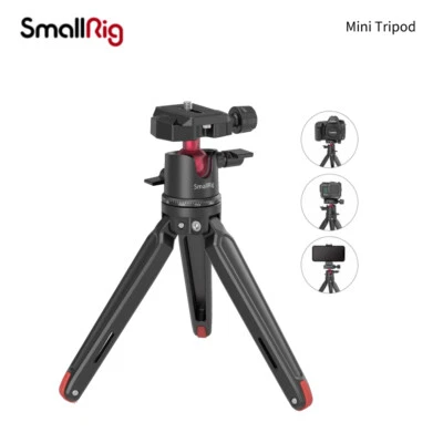 SmallRig Mini Tripod for Camera DSLR Desktop Tabletop Tripod w/ 360° Ball Head - Image 1 of 4