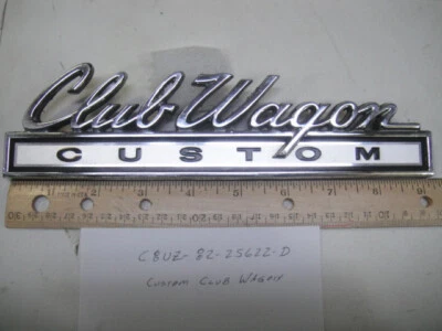 Ford Econoline E100 1968 69 70 71 72 personalizado Club Wagon placa de identificación adorno Foto 1 de 4