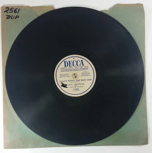 Louis Armstrong What The Man Said Sit Down Rocking Boat Record 10in Vintage - Bild 1 von 3
