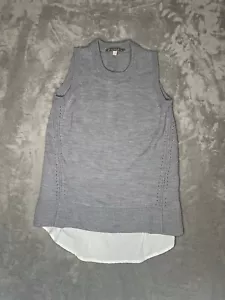 Athleta Damen XSmall Pullover grau Reiseroute ärmellos Merinowolle - Bild 1 von 4