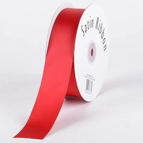 Single Face Satin Ribbon 100% Polyester, 1/4" 3/8" 5/8" 7/8"; 100 Yards/ Roll - Image 1 of 1