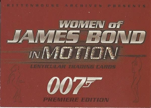 The Women of James Bond: In Motion Promo Card #P2 2003 Rittenhouse Archives x5 - Picture 1 of 3