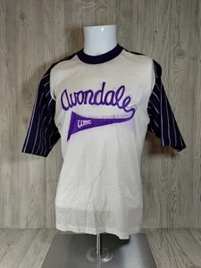 Avondale UMC Number 6 Mesh Baseball Softball Jersey Adult Large Purple White - Picture 1 of 5