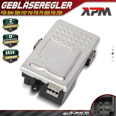 Gebläseregler Vorwiderstand Steuergerät für BMW 5er F07 F10 F18 F11 6er F12 7er - Bild 1 von 4