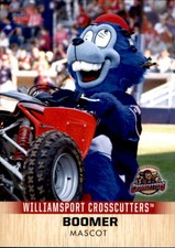2018 Williamsport Crosscutters Choice #35 Boomer MASCOT - NM Baseball Card