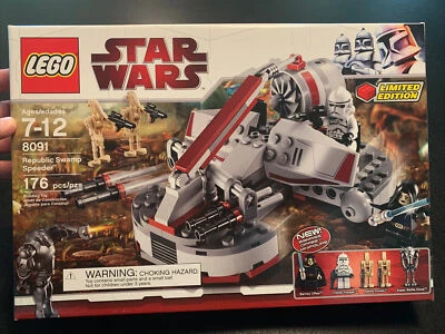 Lego Star Wars Republic Swamp Speeder Set 8091 Novo Jedi Barriss Offee Minifig - Imagem 1 de 4