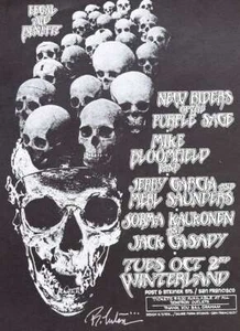 Hells Angels Jerry Garcia Concert Handbill Winterland 1973 signed Randy Tuten... - Picture 1 of 2