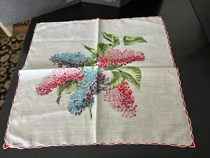 Vintage Designer Colette Handkerchief With Signature and Scalloped Edges - Picture 1 of 1