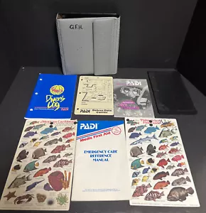 PADI Diver Manual Dive Planner Data Carrier Emergency Care Field Guide Binder - Picture 1 of 13