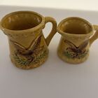 Set Of 2 CHADWICKS Gold Colored Measuring Cups (Vintage )