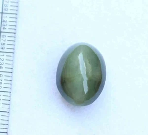 14.10 Ct Chrysoberyl Cats Eye Indian Natural Unheated Genuine Earth Gemstone - Bild 1 von 5