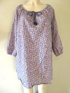 J. Vestido túnica Crew Liberty tela estampado floral mini cambio mujer talla XS - Imagen 1 de 7