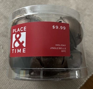 New Place & Time Jingle Bells Holiday - Rustic Decor/Craft - 8 Ct - 2”x 1.75” - Picture 1 of 6