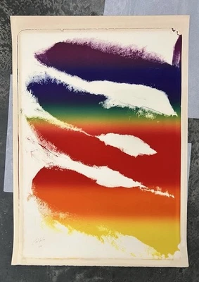 "Litografía original firmada por Paul Jenkins - escalera Tibenin numerada 67/100, 29x41""" Foto 1 de 4