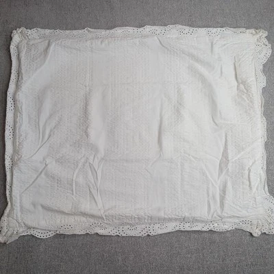 Falsa de almohada estándar Lauren Ralph Lauren Seersucker & Ojales Foto 1 de 4