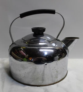 Großer Vintage Revere Ware Teekessel Teekanne massiver Kupferboden - Bild 1 von 7
