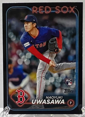 2024 Topps Update Naoyuki Uwasawa RC Black 02/74 Red Sox Rookie - Image 1 of 2