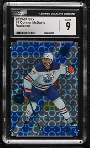2023-24 SPx Radiance /100 Connor McDavid #1 CGC 9 Mint - Picture 1 of 3