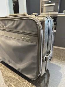 Samsonite Akten.-Reisekoffer schwarz/grau Hartschale, Zahlenschloss/Doppeltasche - Bild 1 von 8